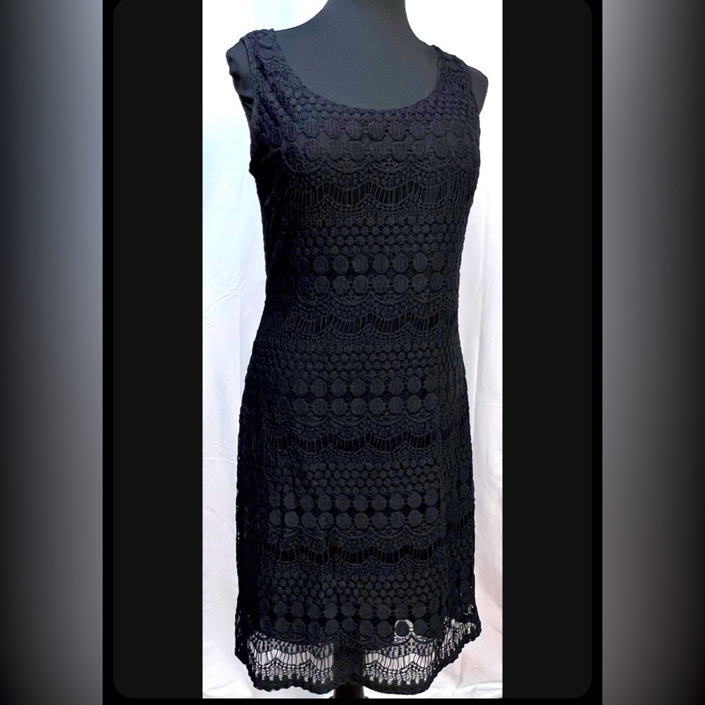 Tiana B lace little black dress, size Small